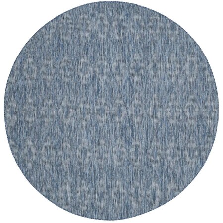 Safavieh 4 x 4 ft. Courtyard Power Loomed Round Area Rug, Navy CY8522-36822-4R